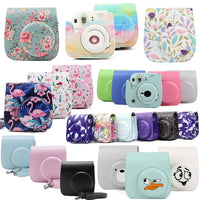 Fujifilm Instax Mini Camera Case Bag PU Leather Cover with Shoulder Strap For Instax Mini 9 Mini 8 Mini 11 Instant Film Cameras