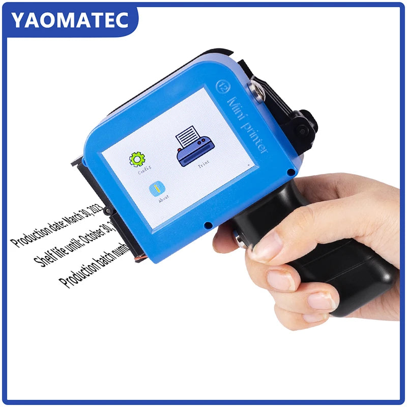 Include cartridge: S1760 12.7mm QR Bar Batch Code Date Logo Expiry Label Portable mini Handheld Jet Thermal Inkjet Printer