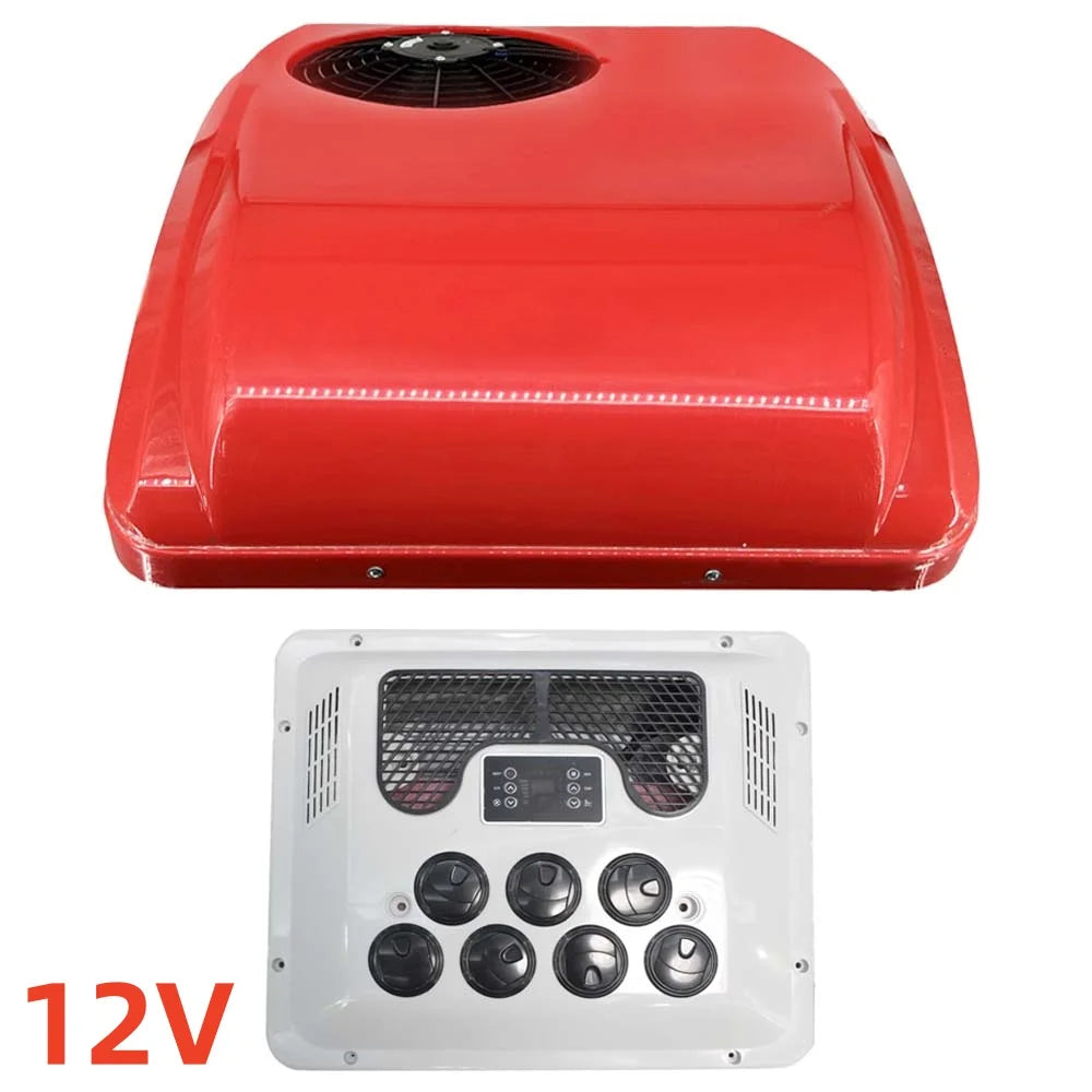 Aspligo Electric RV Roof Air Conditioner Heat and Cool 12V 24V RV Rooftop Parking AC For Truck Camper Van Caravans Motor home