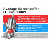 220V 3000W Pre-start Engine Coolant Heater Preheater With Pump Car Heating Preheating Air Parking Heater Fast Heating