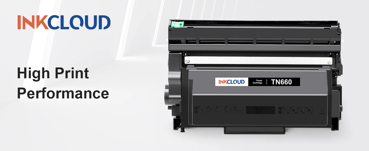 INKCLOUD TN660 Toner Cartridge Compatible for Brother TN660 TN630 DR630 HL-L2300D HL-L2360DW DCP-L2520DW MFC-L2700DW MFC-L2740DW