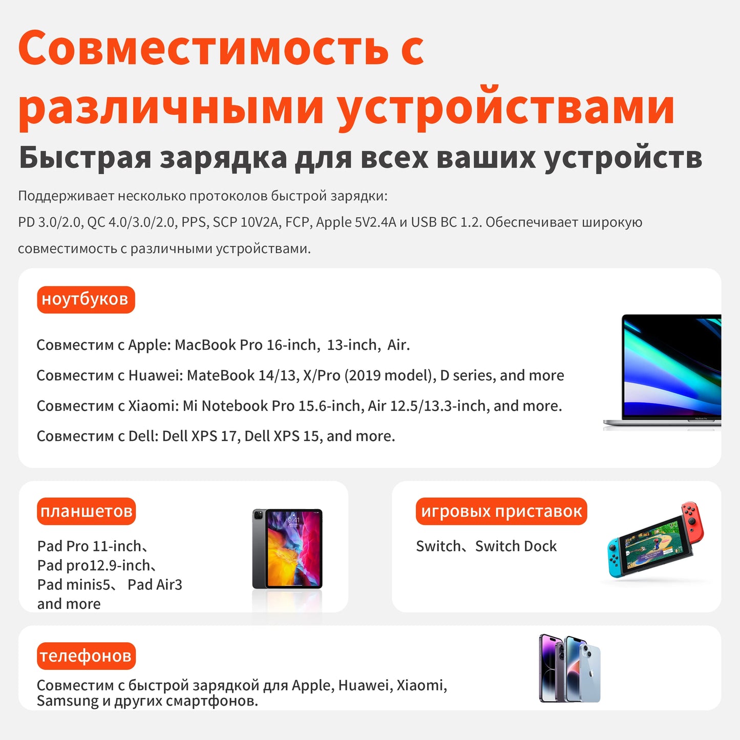 QERE Fast Charger PD 30W GaN Phone Universal Adapters EU Plug Safe Type C USB Intelligent Lightning Fast Charging Mini Portable