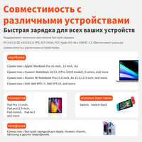 QERE Fast Charger PD 30W GaN Phone Universal Adapters EU Plug Safe Type C USB Intelligent Lightning Fast Charging Mini Portable