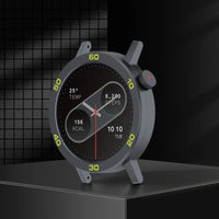 Stylish Metal Bezel Ring Replacement Case Cover for CMF by Nothing Watch Pro 2 with Tempered Glass Protector