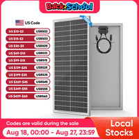 WERCHTAY 100W 12V 12BB Solar Cell Monocrystalline Solar Panel High Efficiency Solar Module Charge Battery for RV Trailer