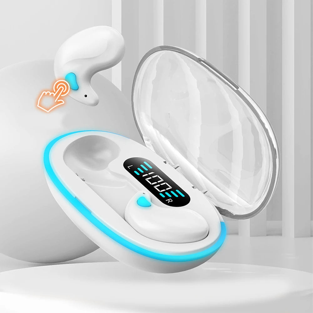 Invisible Bluetooth 5.3 Headphones Wireless Sleep Earphones HiFi Stero Noise Reduction Earbuds Sports Headsets for Xiaomi iPhone