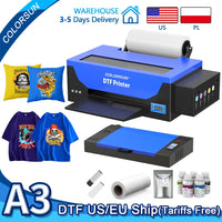 Colorsun DTF Printer Impressora A4/A3 Direct to Film T-Shirt Printing Machine Digital Inkjet DTF Printers For T-Shirt Hoodies