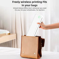 A4 Portable Thermal Printer Inkless Bluetooth-Compatible Wireless Mobile Travel Printer Document Printing Maker Home Office Use