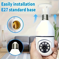 4PC Boykeep Light Bulb Security Cameras, Wireless 5G WiFi ,Ease Life APP,360 Degree E27 1080P Cam,Night Vision,Motion Detection