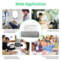 PeriPage A40 A4 Printer Wirless Printer USB Android BT Printing PDF File Webpage Contract Picture with 10 Rolls Thermal Paper