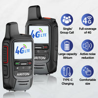 2X AI-G7 Global Network POC Radio Walkie Talkie 4G WiFi Unlimited Range Type-C Long Range Sim Card Two Way Radio for Hunting