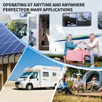 MFUZOP 1280Wh 2560Wh 3840Wh  12V LiFePO4 Rechargeable Battery Intelligent BMS100Ah 200Ah 300Ah System for RV Camping No VAT