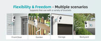 ZUMIMALL APP F5 Security Cameras Wireless Outdoor with Magnetic Mount, Battery Powered, 2.4G WiFi ,3MP Color Night Vision