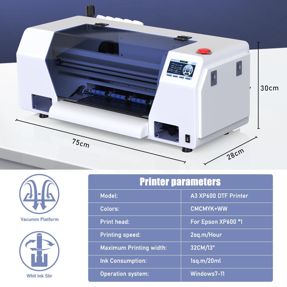 US Stock A3 L805 UV DTF Printer For Epson XP600 DTF Printer A4 A3 DTF Printer T shirt Printing Machine impresora dtf EU Stock