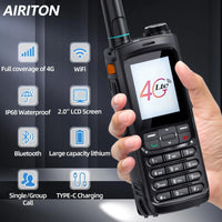 2X AI-G7 Global Network POC Radio Walkie Talkie 4G WiFi Unlimited Range Type-C Long Range Sim Card Two Way Radio for Hunting