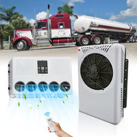 Treeligo 2025 12V Car Parking Air Conditioner 10500btu electrical Split Air AC Unit For RV Truck Tractors Van Motorhome Camper