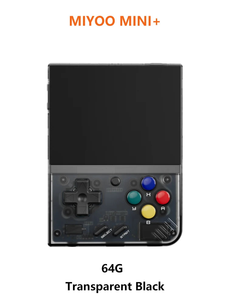 MIYOO Mini Plus Portable Retro Handheld Game Console 3.5''IPS HD Screen Linux System Mini + Classic Gaming Emulator Players Gift