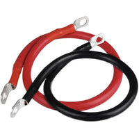 50CM Battery Inverter Cable With Terminals 4AWG Stranded Copper Cord Solar Power Connection Wire With Lug Car Accessories