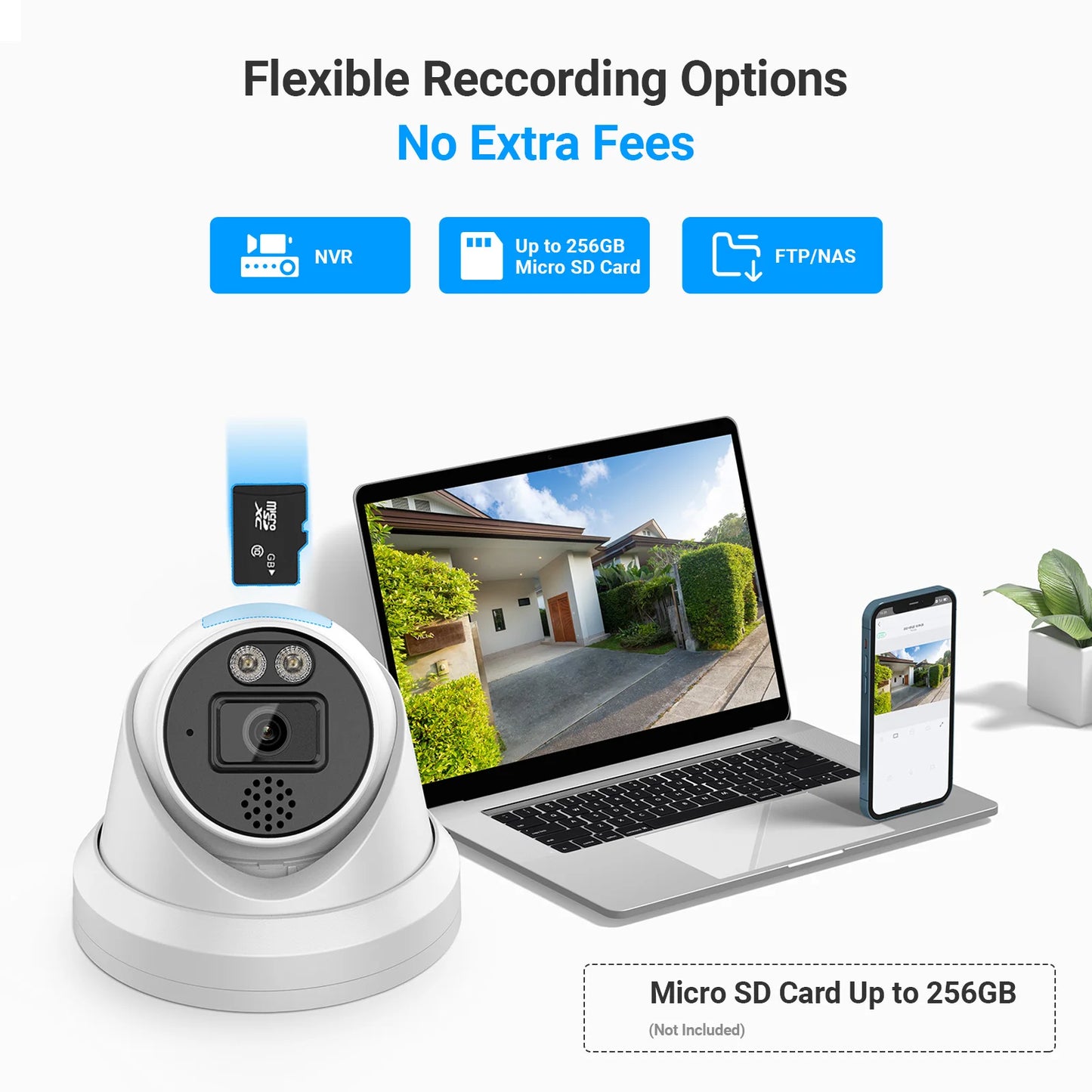 Hikvision Compatible 6/8MP Full Color Two-way Audio Turret IP Camera Vehicle Human Detection IP66 Outdoor Security Surveillance