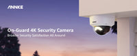 ANNKE C800 4K PoE Security Camera Outdoor IK10 8MP Smart Dual Light Built-in Mic Video Surveillance IP Security Camera