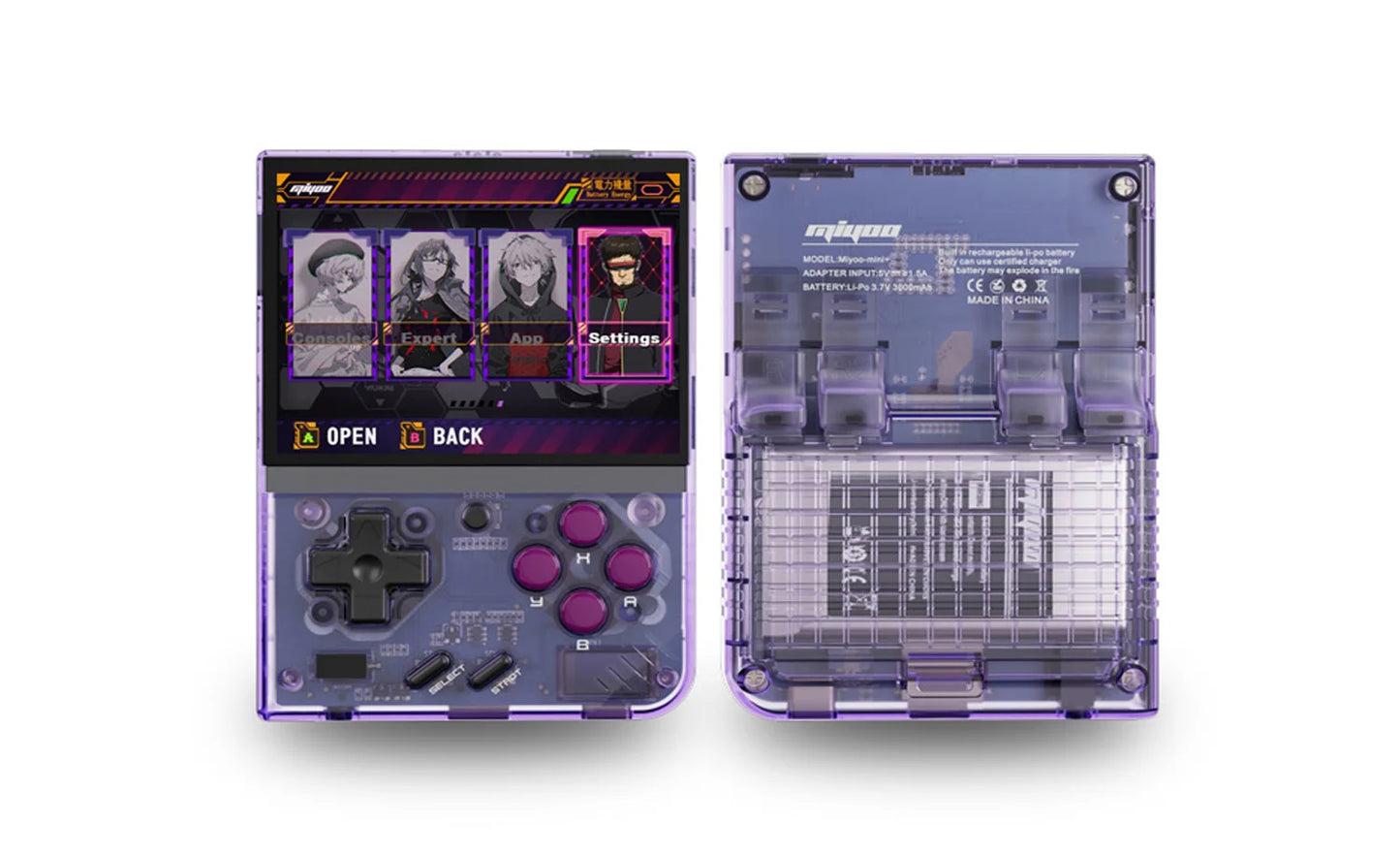 MIYOO Mini Plus Portable Retro Handheld Game Console 3.5''IPS HD Screen Linux System Mini + Classic Gaming Emulator Players Gift