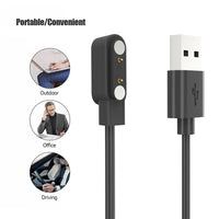 High Quality 60cm USB Magnetic Charger Replacement Cable for HAYLOU Solar Plus RT3 LS16 Smart Watch Accessories
