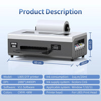 OYfame US EU Stock A3 A4 DTF Printer impresora UV dtf A3 For Epson XP600 T shirt Printing Machine A3 For L805 UV DTF Printer A3