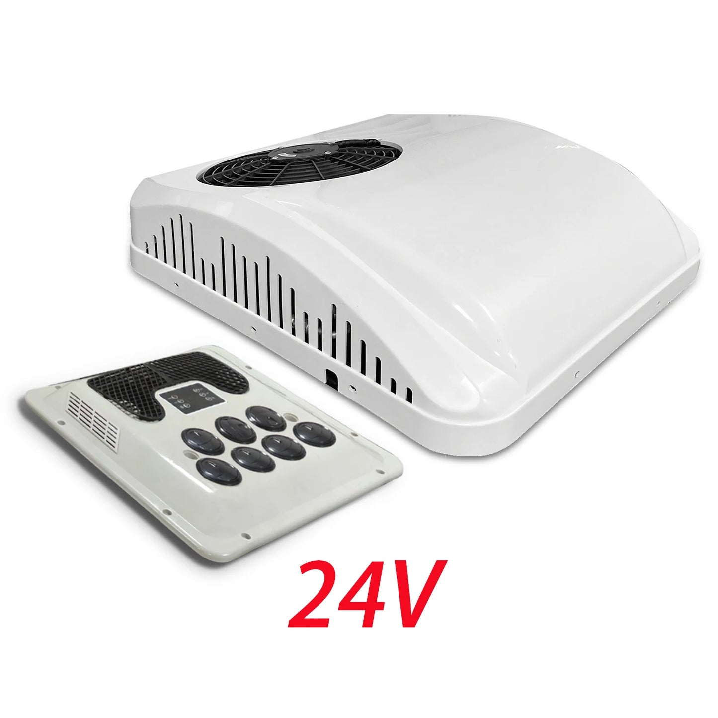 Aspligo Electric RV Roof Air Conditioner Heat and Cool 12V 24V RV Rooftop Parking AC For Truck Camper Van Caravans Motor home