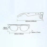 AI Intelligent Translation Glasses Bluetooth-Compatible 5.4 Wireless Sunglasses Built-in Microphone Speakers Wireless Headphones