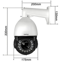 Metal Onvif Laser Infrared Auto Tracking Cruise 8MP 4K 90X Optical Zoom 360° Audio POE PTZ Surveillance Speed Dome IP Camera