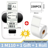 Phomemo M110 Self-adhesive Smart Thermal Label Printer for Business,Barcode Label, Price Tag, Address Wireless Sticker Printer
