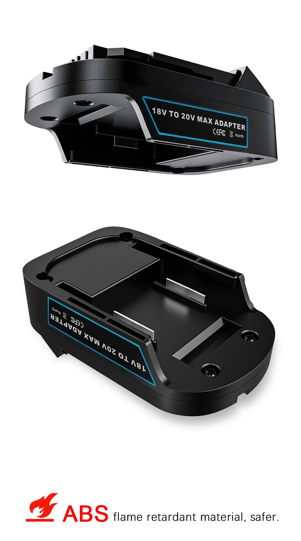 Waitley Battery Adapter for Makita 18V conversion compatible with Dewalt 18V / 20V Power Tool Batteries Accessories DCB200