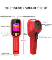 BSIDE HX1 Thermal Imaging Camera 240X240 Thermal Imager Infrared Temperature Meter For Repair PCB, Pipeline Detection