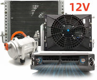 Aspligo Car Electric Air Conditioner 12v 24v Heat and Cool Universal Truck Bus Camper Van Compressor Underdash Air Conditioning