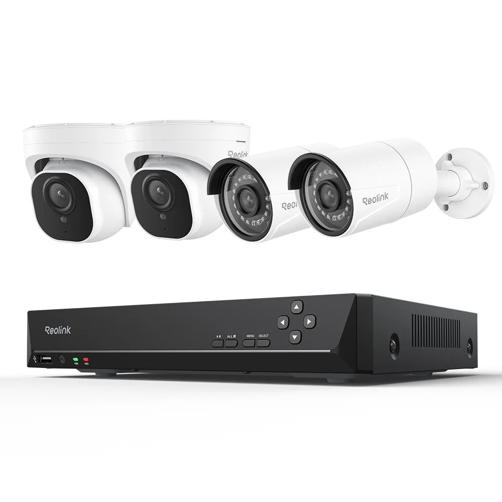 Reolink 5MP 8CH Home Security Camera System with Smart Detection Outdoor PoE IP Cameras NVR 2TB HDD Included for 24/7 Recording
