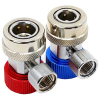 R134A A/C Manifold Gauge Adapter Copper Low/High Coupler Set A/C Adapter Air Conditioner Coolant Air Conditioning Accessories