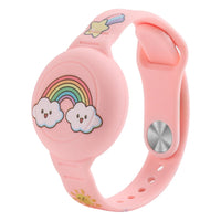 AirTag Bracelet Kid Children Anti-lost Bracelet Waterproof Silicone GPS Tracker Wristband for AirTag Kids Necklace Watch Band