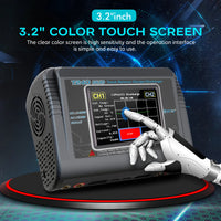 HTRC T240 DUO Lipo Charger RC Charger AC 150W DC 240W 10A Dual Channel Battery RC Model Balance Charger Discharger For RC Toys
