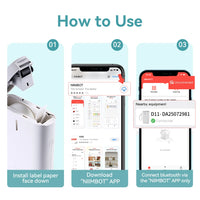 Niimbot D11 Mini Label Maker Wireless Bluetooth Thermal Label Printer Pocket Wireless Sticker Label Machine for Home Of