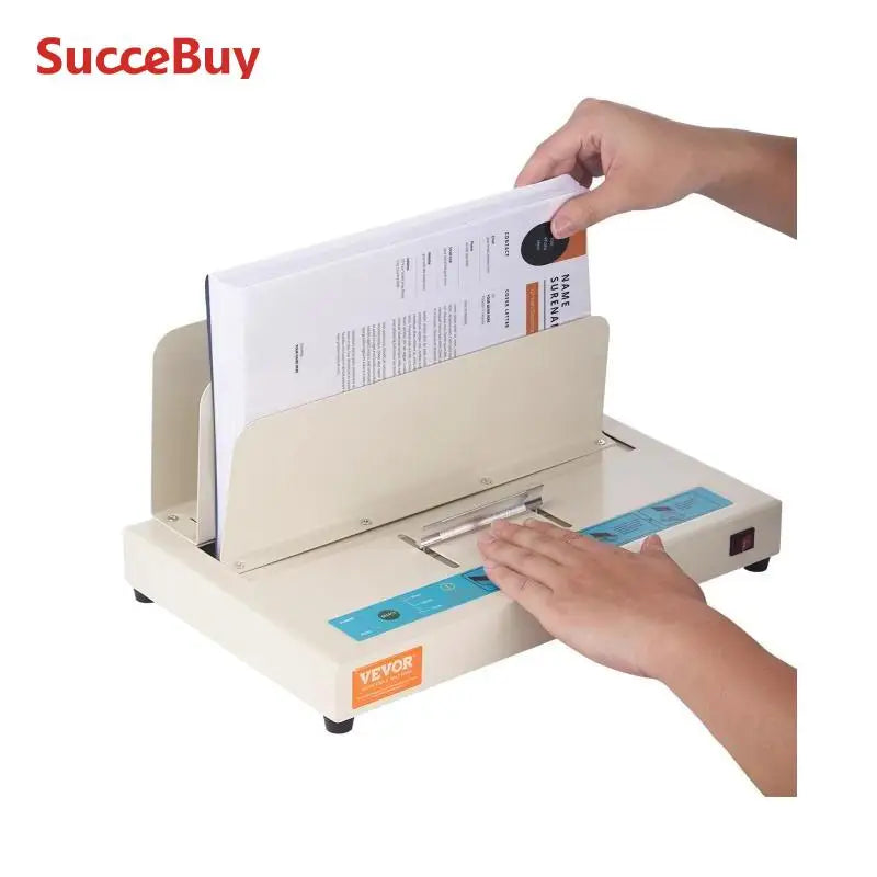 VEVOR Thermal Binding Machine 500 Sheets 50mm Binding Thickness A3(Short Edge)/A4/A5 Document with Infrared Optical Detection