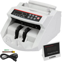 VEVOR 1000 Pcs/Min Money Counter Business Cash Register Euros Bills Fake Banknote Detector by UV and MG Function for Banks Shops