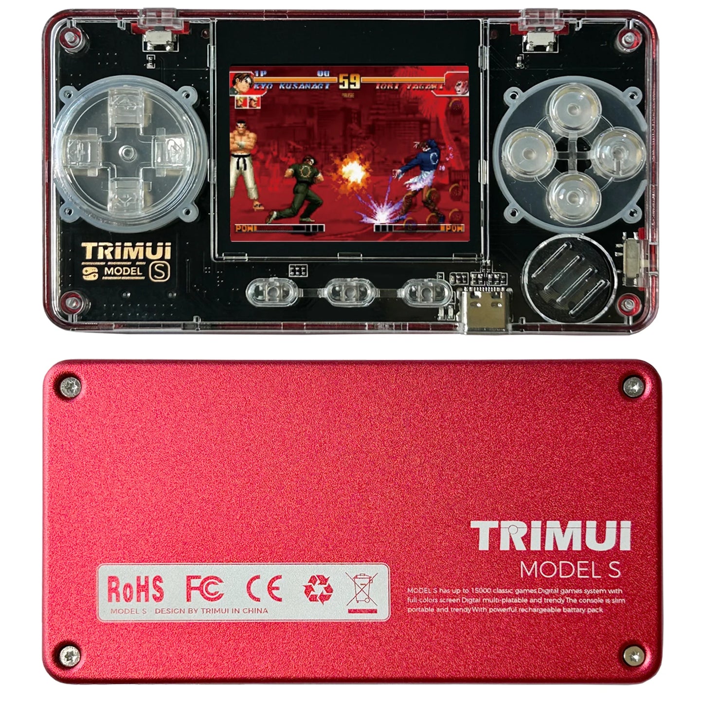 TRIMUI Model S Handheld Game Console 2.0 Inch IPS Screen Mini Portable Player 15000plus Classical Games Retro Game Console