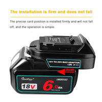Waitley Battery Adapter for Makita 18V conversion to DEWALT 18V / 20V Batteries Power Tool Accessories Replaces DCB200