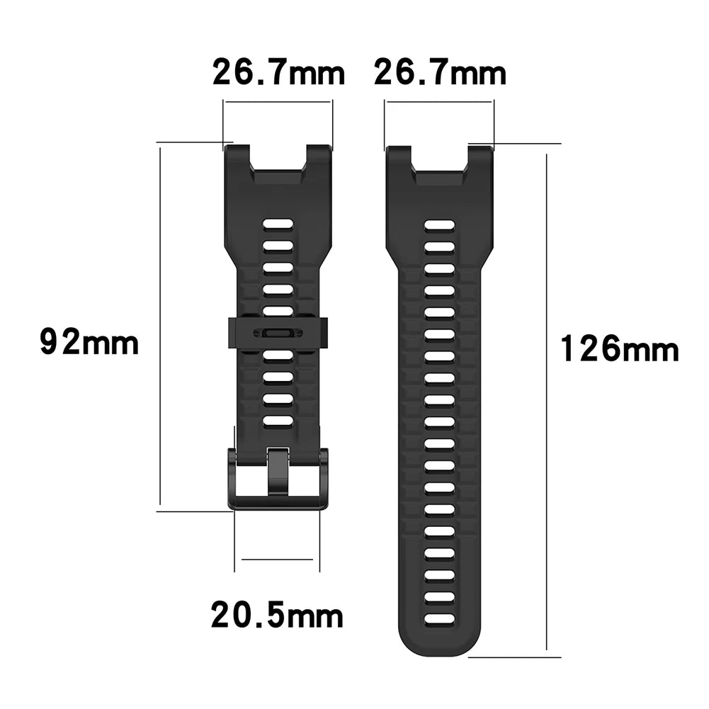 Silicone Watch Strap Band Replacement for Huami Amazfit T-Rex Pro/Amazfit T-Rex