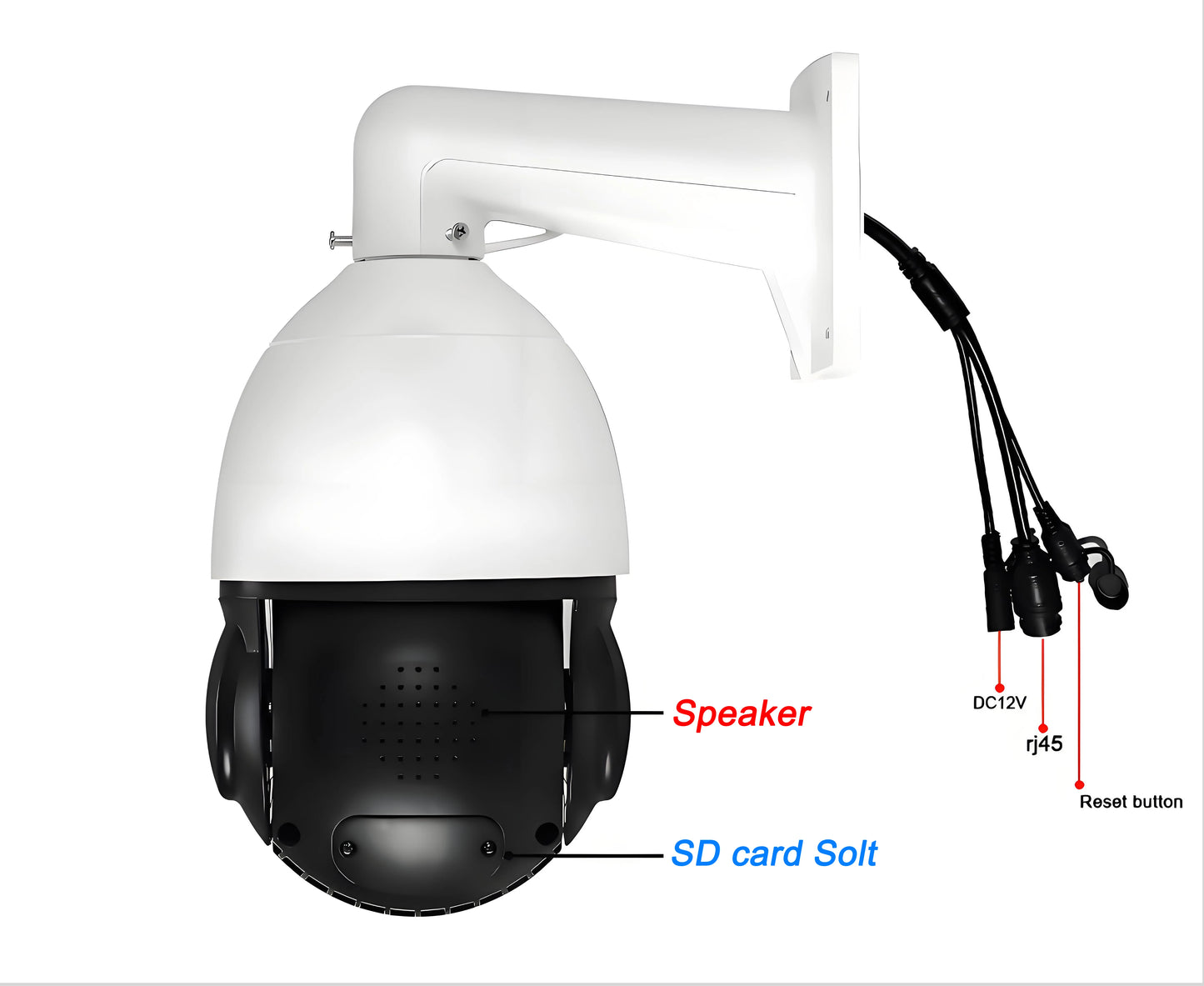 Metal Onvif Laser Infrared Auto Tracking Cruise 8MP 4K 90X Optical Zoom 360° Audio POE PTZ Surveillance Speed Dome IP Camera