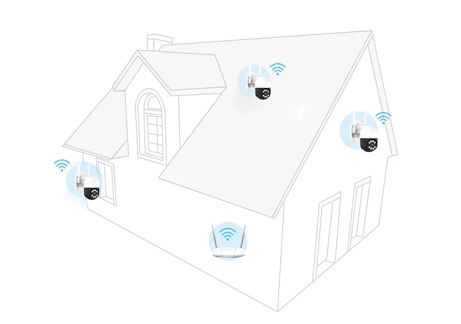 ZOSI 3MP/4MP PTZ Wifi IP Camera H.265 Wireless Surveillance Security CCTV Camera P2P Audio Outdoor AI Human Detection HD Cameras