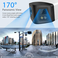 VIKYLIN 180° Panoramic View 4MP Dual-Lens PoE Security IP Camera CCTV Home Outdoor Video Surveillance POE Security camera Onvif
