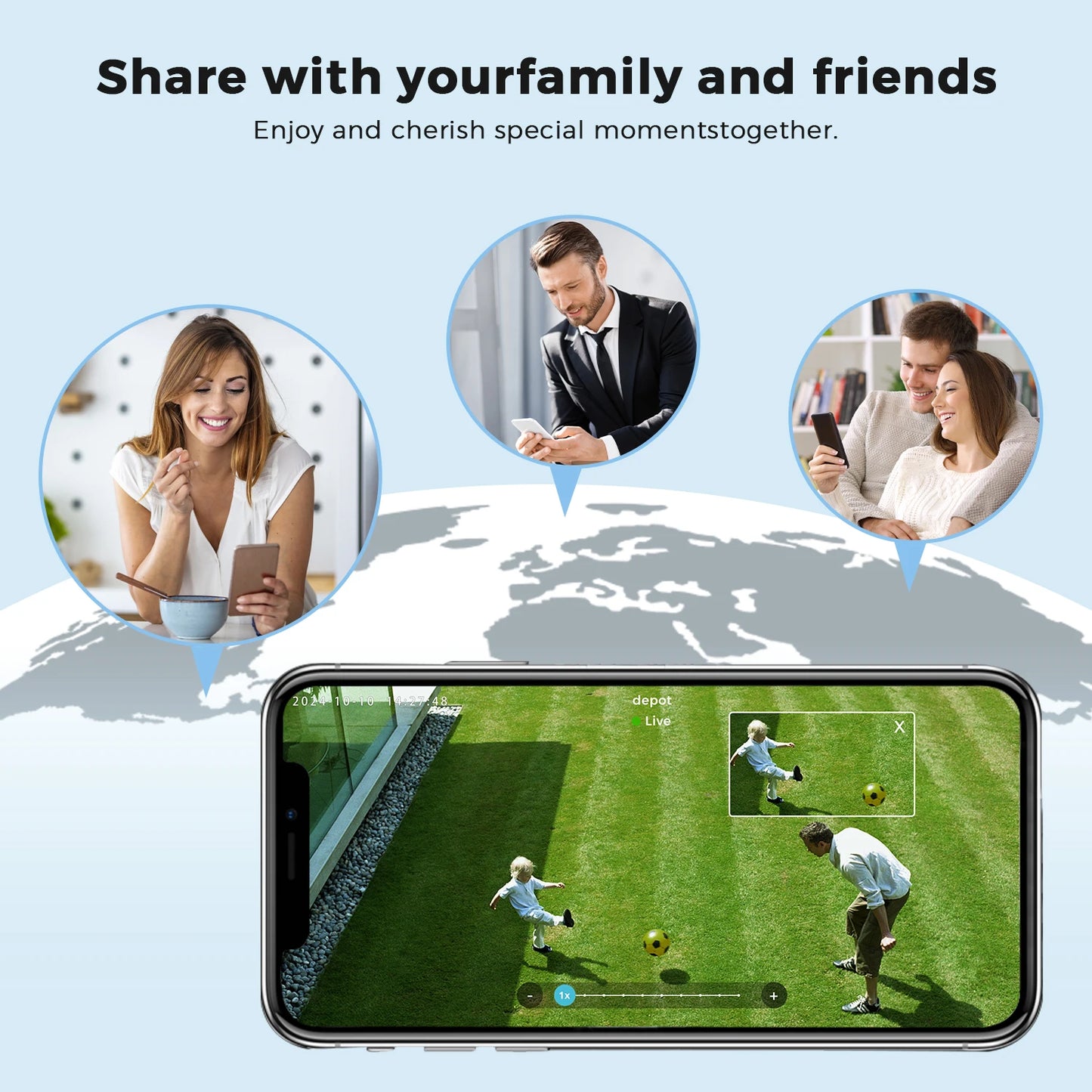 6K 15MP HD IP Camera Outdoor Three-Lens External WiFi Camera 4K 8MP Dual Screen Security PTZ Cam Auto Tracking Surveillance