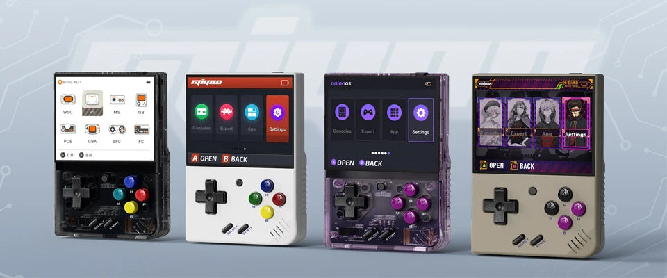 MIYOO Mini Plus Portable Retro Handheld Game Console 3.5''IPS HD Screen Linux System Mini + Classic Gaming Emulator Players Gift