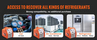 SucceBuy 3/4 1HP Refrigerant Recovery Machine Portable AC Recovery Machine 60Hz Recovery Machine HVAC for Car Air Conditioning